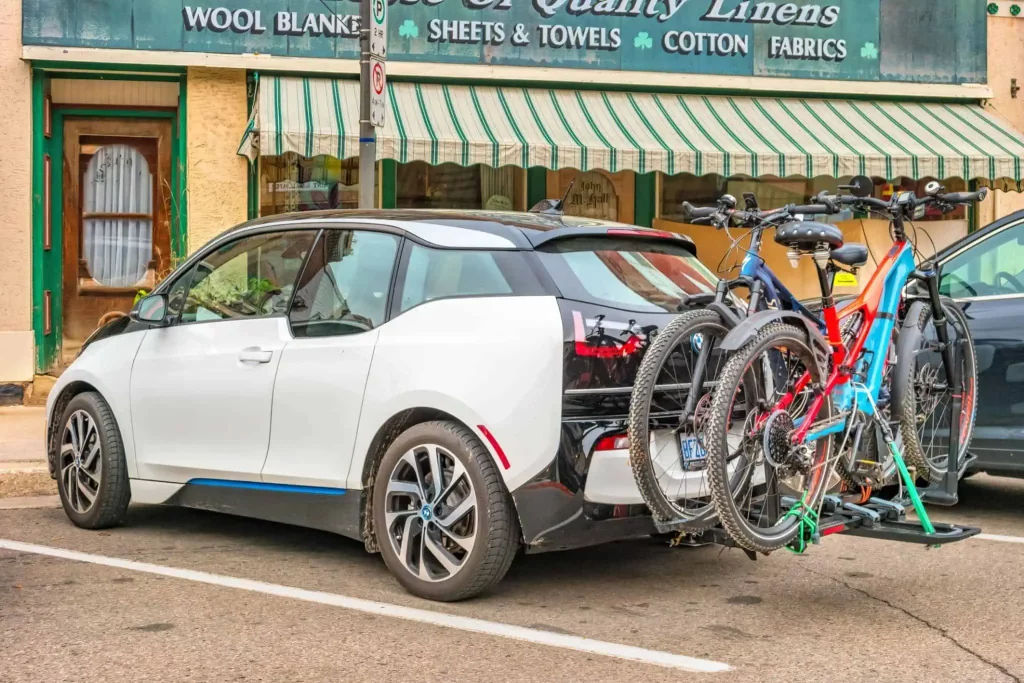 Allen Bike Rack on a Hatchback